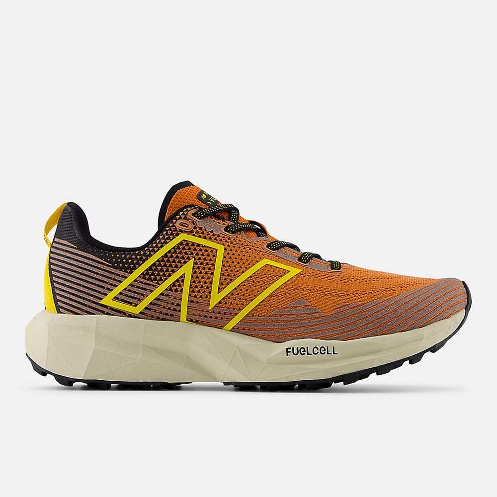 New Balance FuelCell Venym Shoes Infield Clay with Black and Ginger Lemon